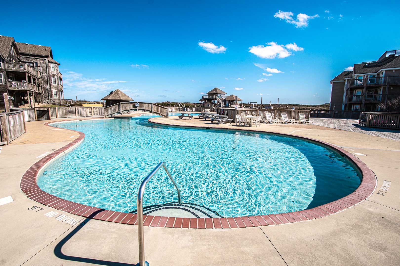 A crisp outside swimming pool at VRI's Barrier Island Station in North Carolina.
